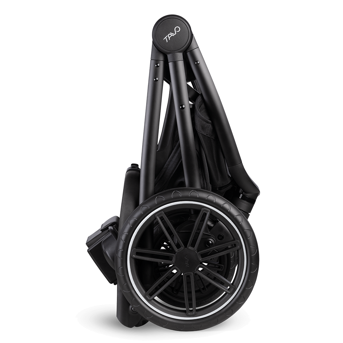 Black Roscoe Trek folded for storage.