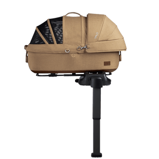medium pet car seat on base, sable