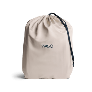 A Kamella Pet Backpack and Car Seat in its dust cover.