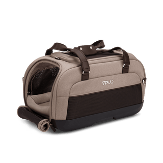 Dupree II pet car seat in the fawn fashion showing the durable mattress pad- view 2