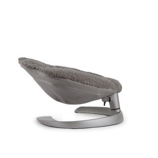 a side view of the shell pet bed fully reclined  in the fashion lunar 