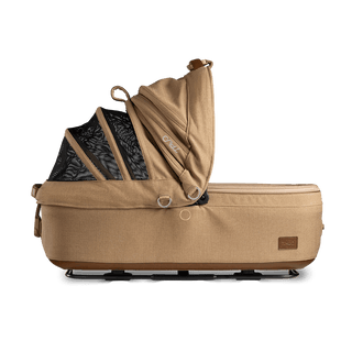medium pet bed with mesh panels in canopy, sable