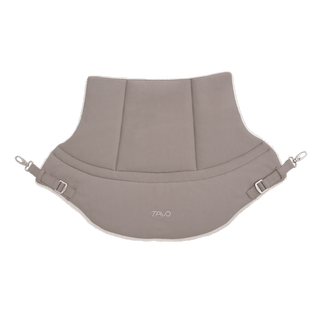 The maeve series reversible chin rest laying flat on the jersey side