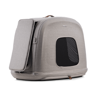 Tavo Pets Crispin medium crash-tested pet travel crate in Merle gray side impact protection