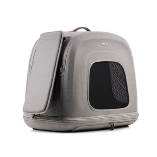 Tavo Pets Crispin small crash-tested pet travel crate in Merle gray side impact protection