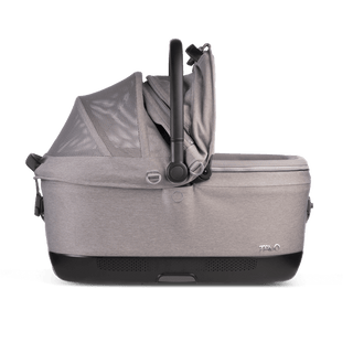 Tavo Pets Maeve iso6x crash tested dog car seat in Merle gray open canopy