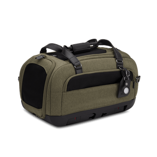 Dupree II pet car seat in the fern fashion shown from the back - view 5