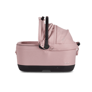 Maeve iso6x pet car seat in the sakura fashion shown from the front with its canopy open on the right