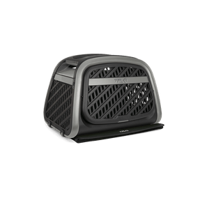 Everett L Vehicle Bumper Guard folded up and attached to Everett Pet Cargo Crate