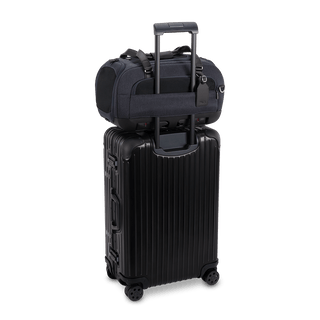 Dupree II pet car seat in the astral fashion shown on top of luggage using the trolley sleeve - view 6