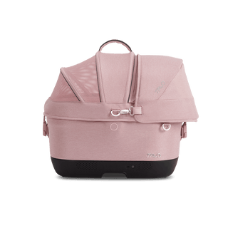 Maeve iso5x pet car seat in the sakura fashion shown from the front with its Side Impact Protection Guard attached