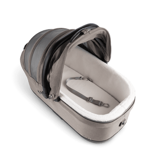 A Maeve iso 7x Pet Car Seat in the fashion merle on an angle showing the comfort liner