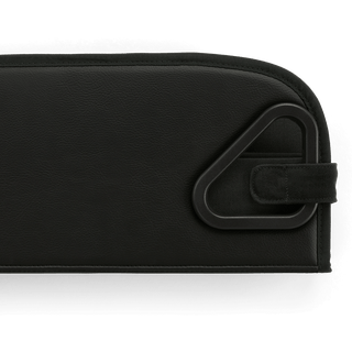 A close up of the Everett L Vehicle Bumper Guard folded up and secured with its magnetic closure